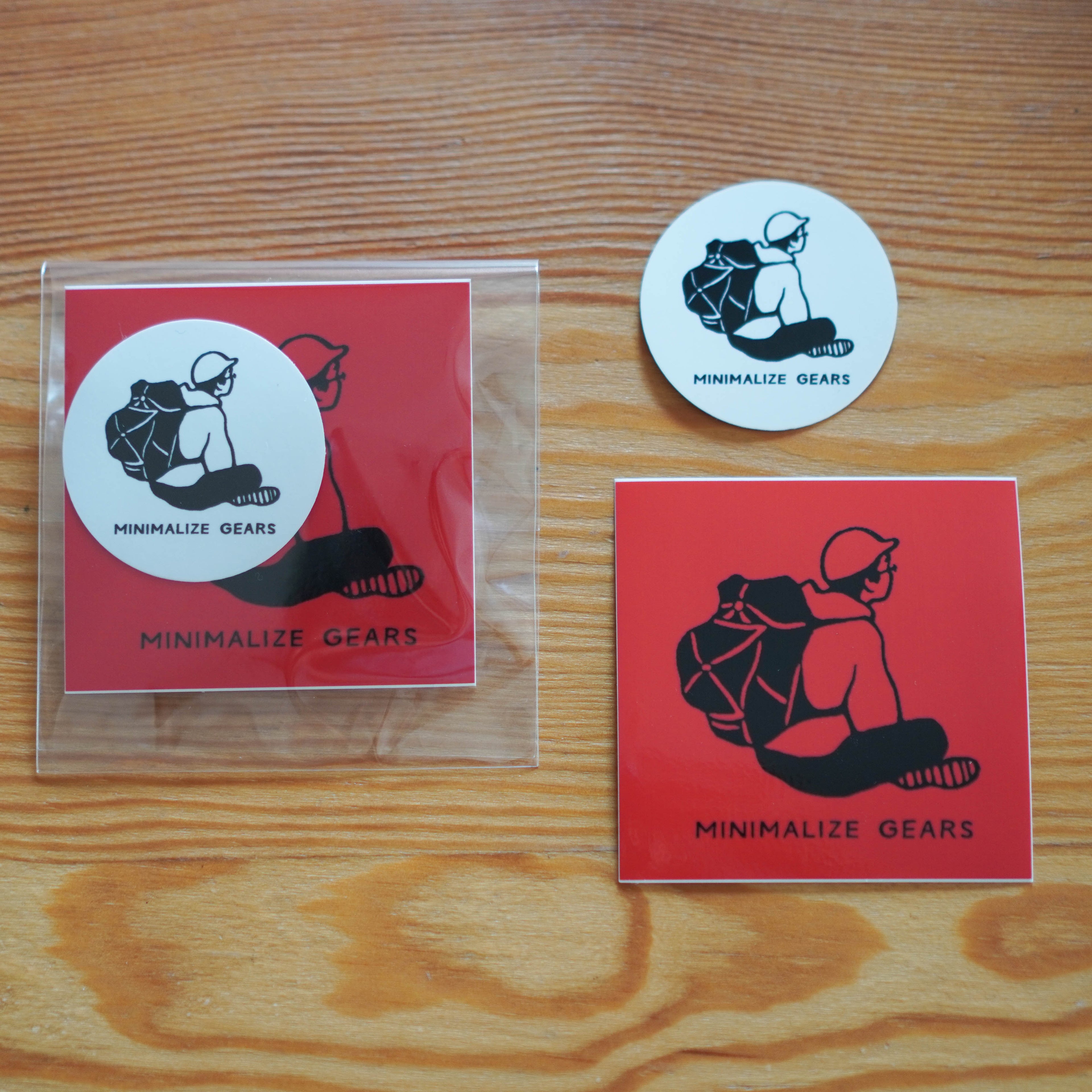 minimalize gears stickers