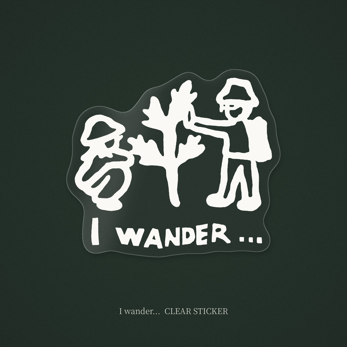 I wander... クリアステッカー