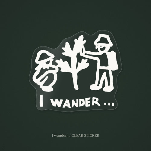 I wander... 透明ステッカー