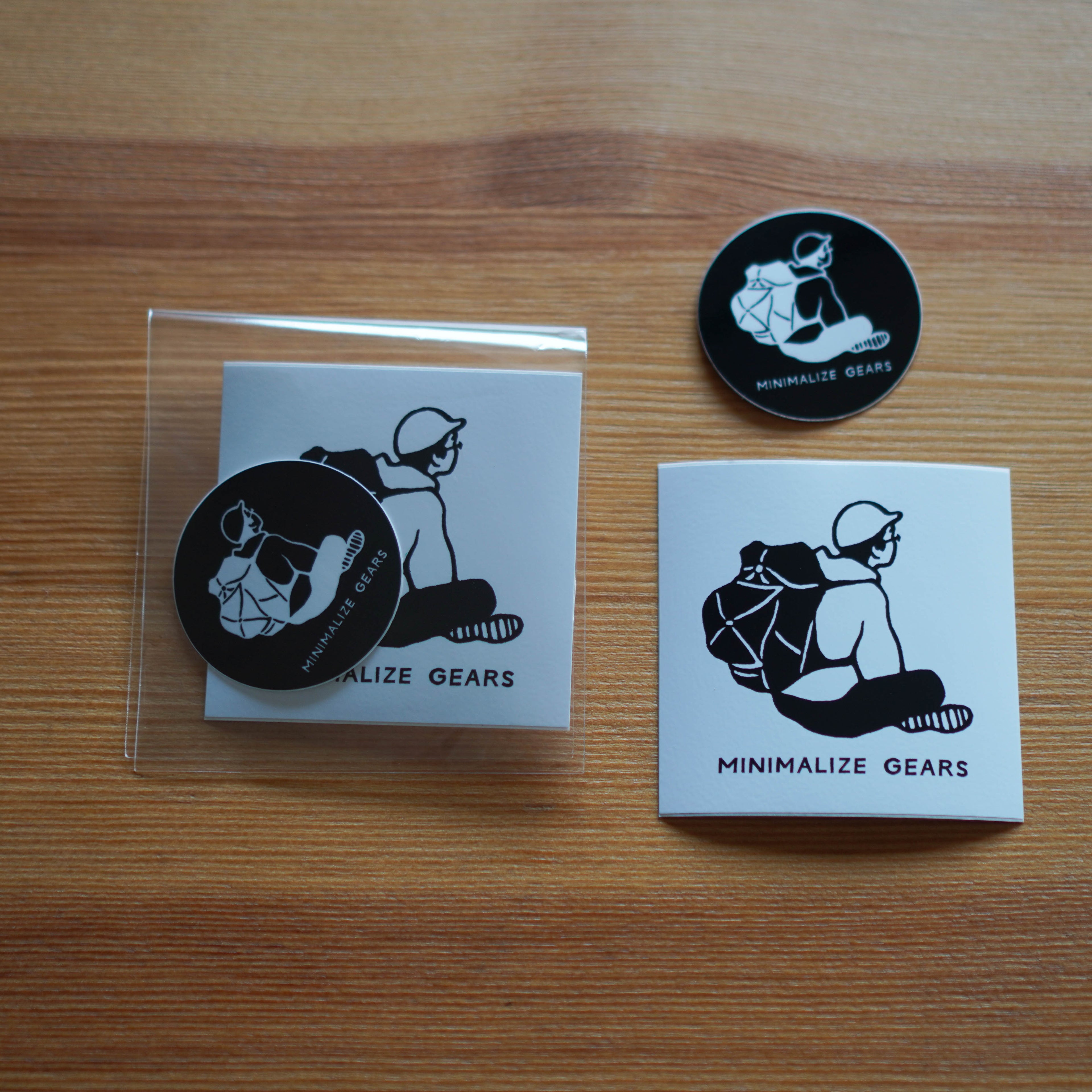minimalize gears stickers